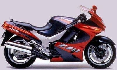 Kawasaki ZX1100 ZZR1100 D1-D5 93-97