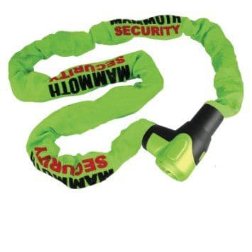 Mammoth chain and integral lock 10mm link 1.65m LOCM005