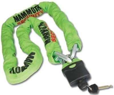 Mammoth lock and chain 10mm link 1.8m LOCM009