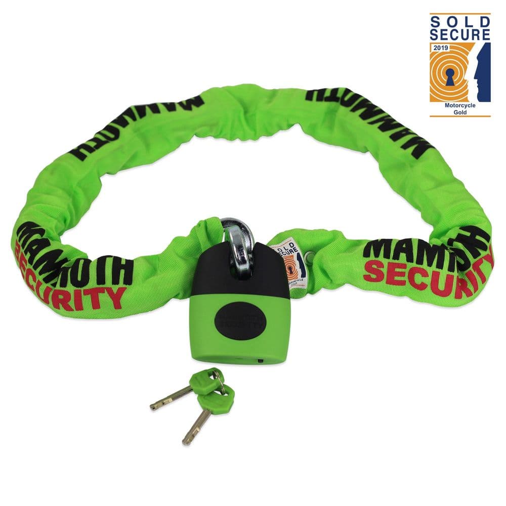 Mammoth Sold Secure Gold Approved 12mm x 2m Square Chain With