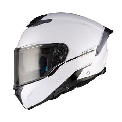 MT Atom2 Flip-up Helmet Gloss White