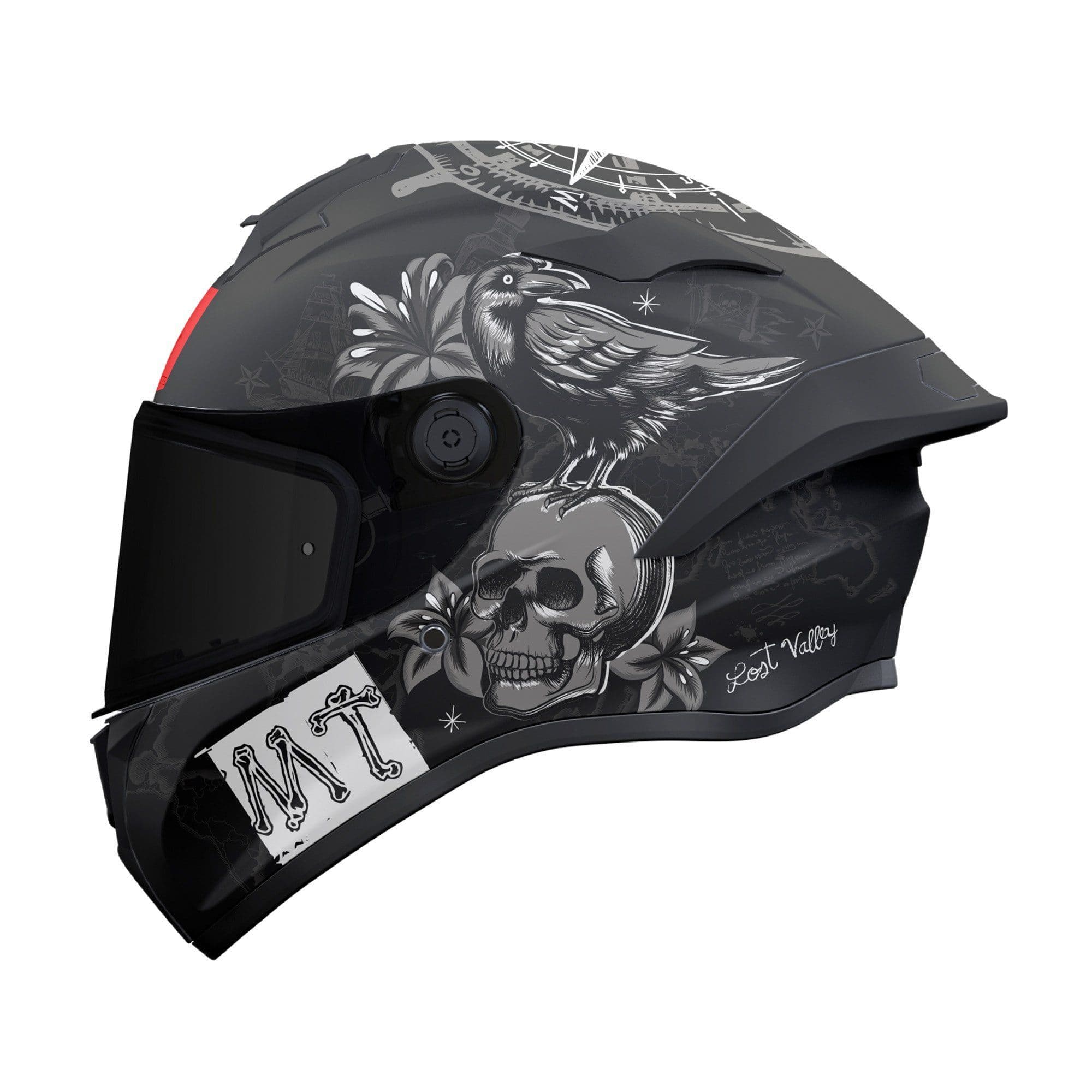 MT Targo S Fullface Helmet Lost A0 Matt Black