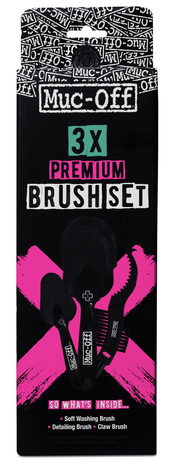 Muc-Off 3x Premium Brush Set M220