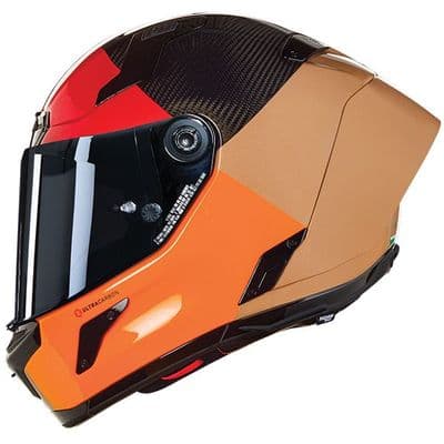 Nolan X-804 RS Ultra Carbon Blocco Orange/Red 349 *Incl Silver Visor