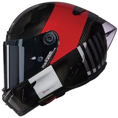 Nolan X-804 RS Ultra Carbon Combo Gara Red 351 *Incl Silver Visor