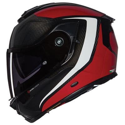 Nolan X-903 Ultra Carbon Intrigo Red 345 *Incl Black Visor