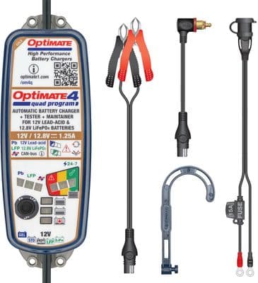 Optimate 4 Battery Charger SAE TM630BS-PR