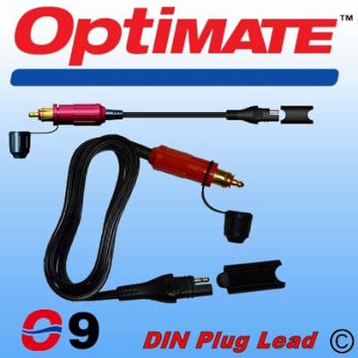 Optimate SAE79 (09) 12v Din plug lead