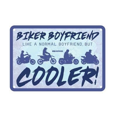 Oxford Garage Metal Sign Biker Boyfriend OX351