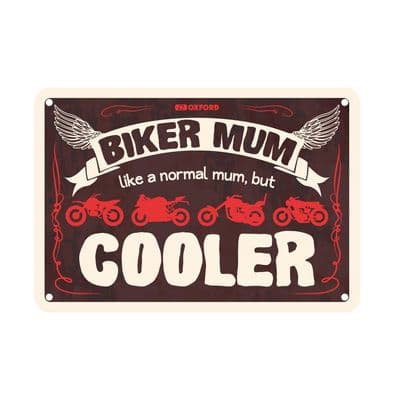 Oxford Garage Metal Sign Biker Mum OX348