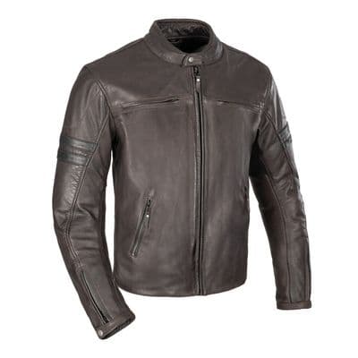 Oxford Holton Leather Jacket Brown