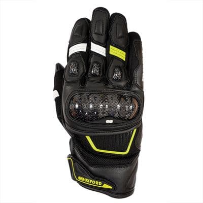 Oxford RP-4S 3.0 Short Gloves Black/White/Yellow