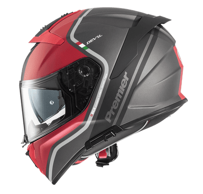 Premier Devil Fullface Helmet PH17 Matt Black/Red *Incl Dark Visor