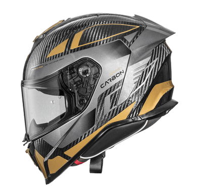 Premier Hyper Carbon Fullface Helmet TK19 Gold *Incl Dark Visor