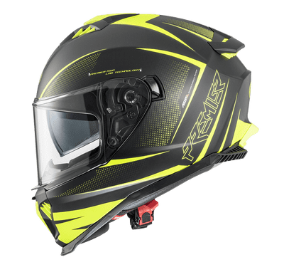 Premier Typhoon Fullface Helmet FRY9 Matt Black/Yellow