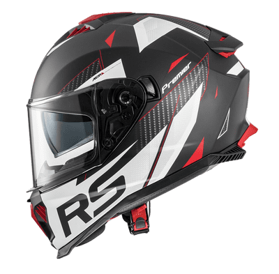 Premier Typhoon Fullface Helmet RS2 Matt Black/White/Red