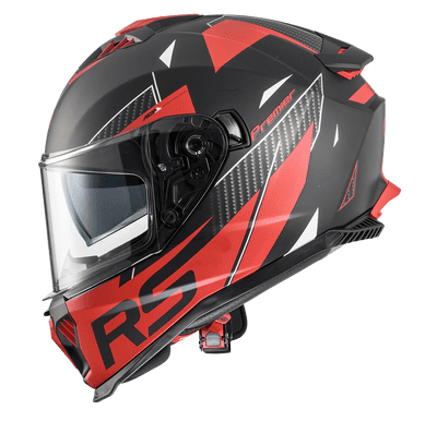 Premier Typhoon Fullface Helmet RS92 Matt Black/Red