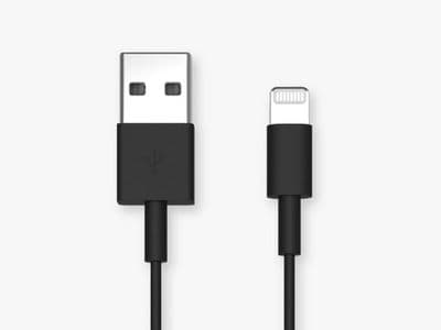 QuadLock USB-A to Lightning Cable 20cm