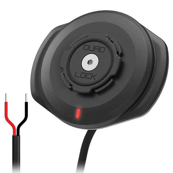 QuadLock Weatherproof Wireless Charging Head 12-24v Hardwired