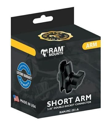 Ram Mount Double Socket Arm Short 1
