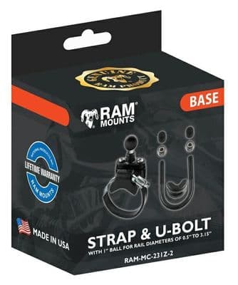Ram Mount U Bolt + UTV Strap Base 1