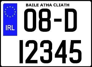 Registration Number Plate Perspex