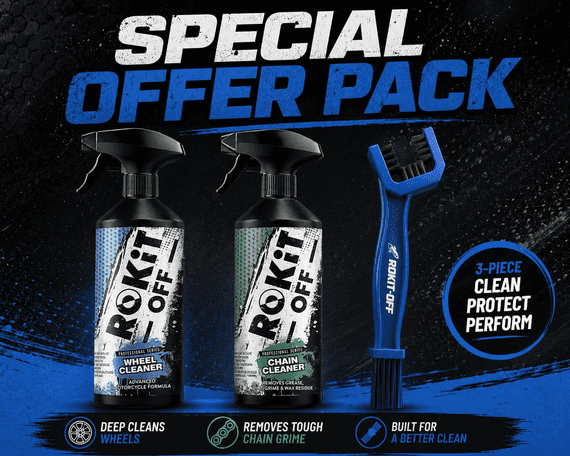 Rokit-Off Bundle Chain Cleaner, Wheel Cleaner & Chain Brush *