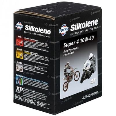 Silkolene Super4 Semi-Synthetic Lube Cube 10w40 4L