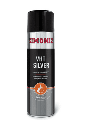 Simoniz spray paint VHT silver 500ml exhaust manifold very high temperature