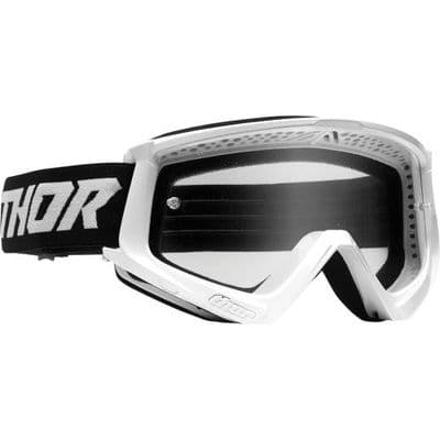 Thor Combat Racer MX Goggles White