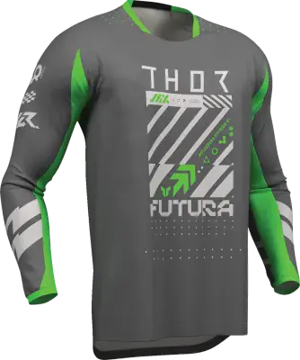 Thor Launchmode MX Jersey Futura Charcoal/Green