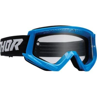 Thor Youth Combat Racer MX Goggles Blue/Black