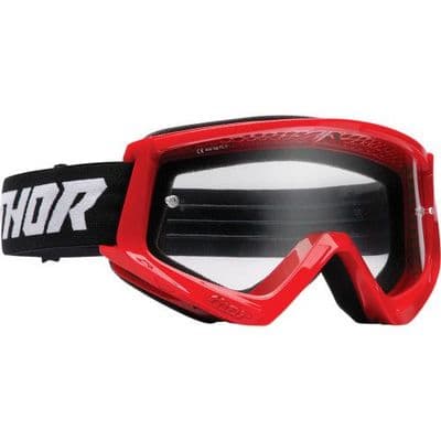 Thor Youth Combat Racer MX Goggles Red/Black