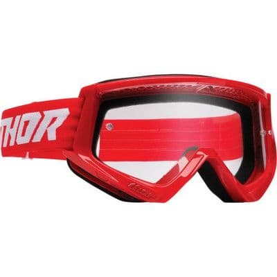 Thor Youth Combat Racer MX Goggles Red/Red