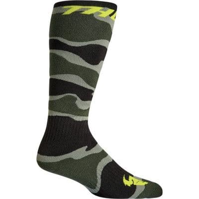 Thor Youth MX Socks Camo Green
