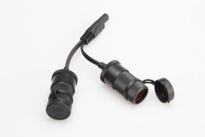 Two cigarette lighter sockets with SAE connector Y-connection. 12 V. EMA.00.107.11001