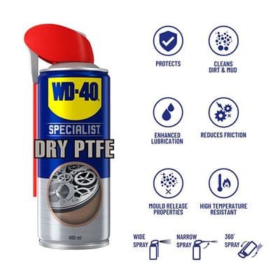 WD40 Anti-friction Dry PTFE 400ml