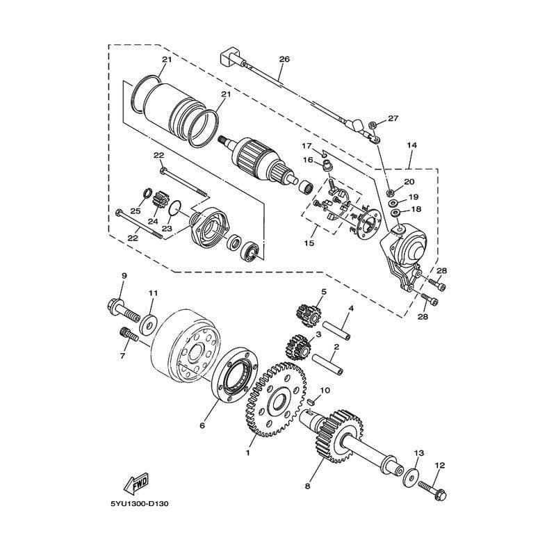 Yamaha MT01 05-06 Motor Assy 5YU-81890-00