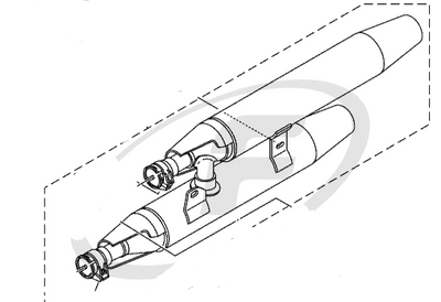 Yamaha XVS1100 Dragstar OEM Exhaust Muffler 5EL1 *
