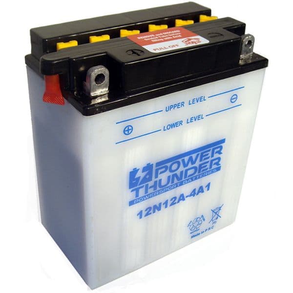 Batería Power Thunder 12N12A-4A-1 (c/Ácido) - Tienda