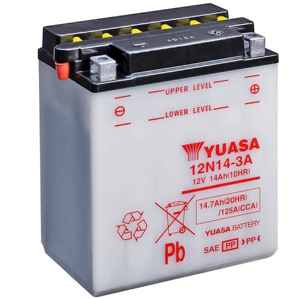 Batería Yuasa 12N14-3A Combipack - Recambios moto