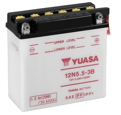 Batería Yuasa 12N5.5-3B Combipack - Recambio moto