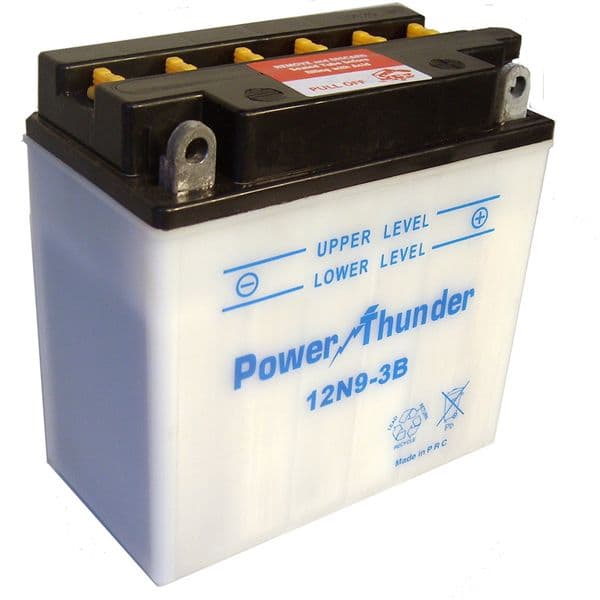Bateria Power Thunder 12N9-3B con acido - Tienda