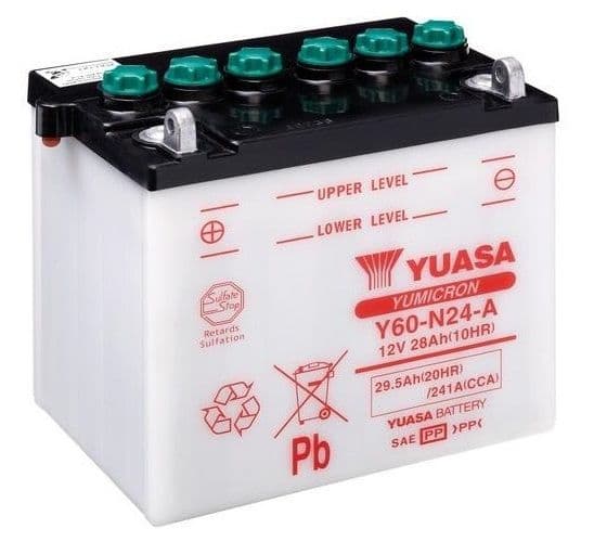 Batería Yuasa Y60N24-A - Recambios moto online
