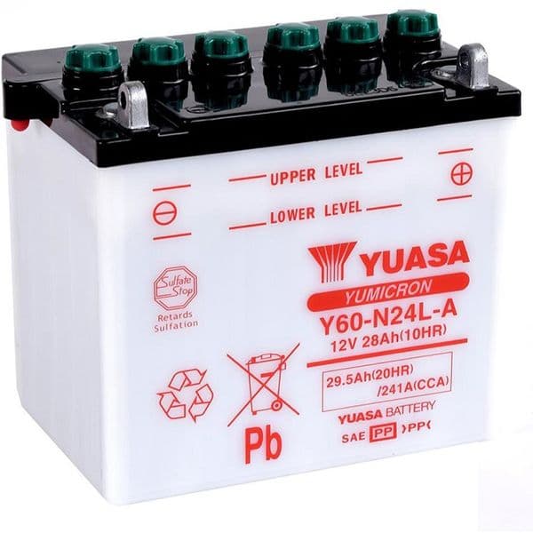 Batería Yuasa Y60N24L-A Combipack - Recambio moto
