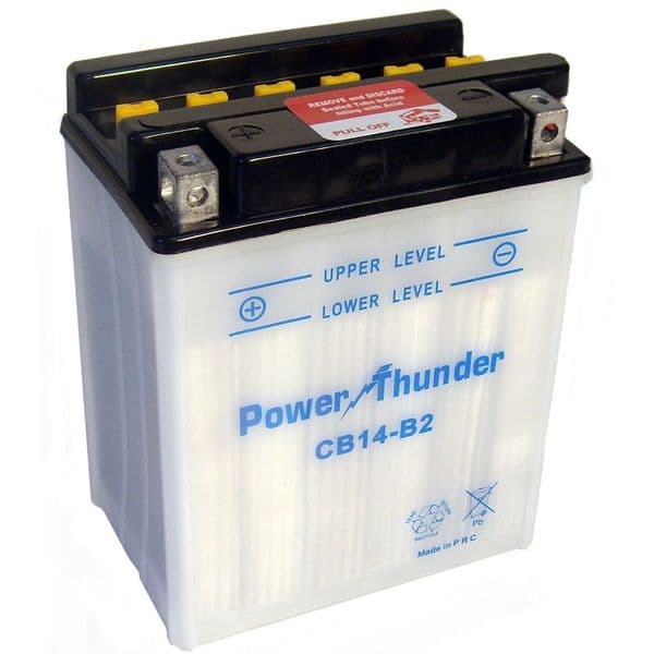 Batería Power Thunder CB14-B2 con ácido - Tienda