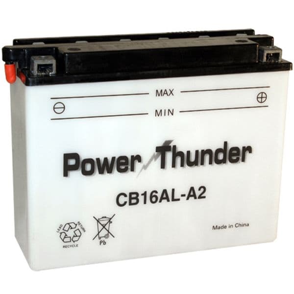 Batería Power Thunder CB16AL-A2 con ácido - Tienda