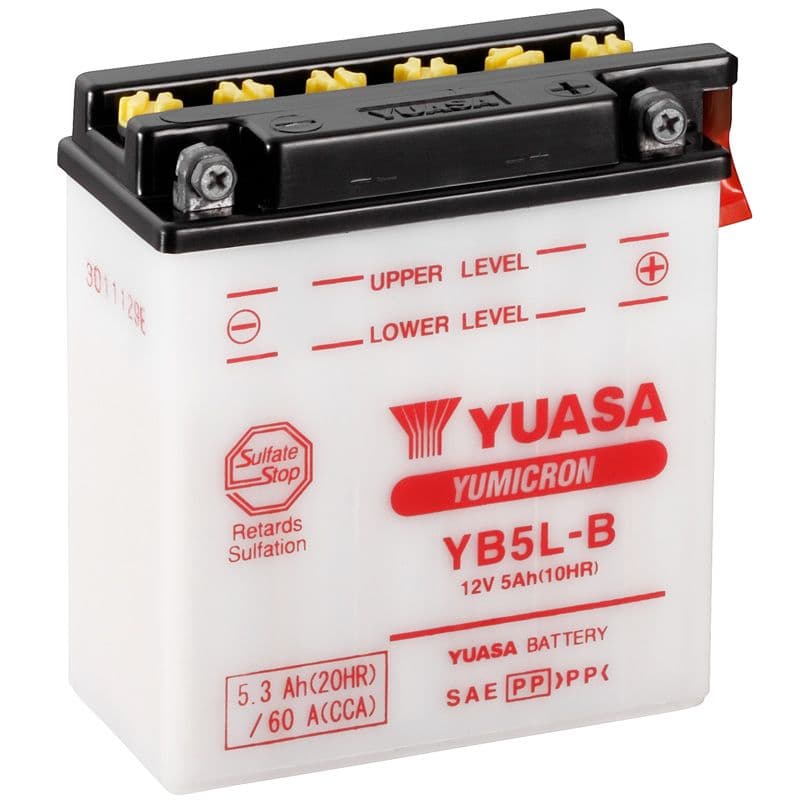 Batería de moto Yuasa YB5L-B | Batetec | Tienda de Baterías