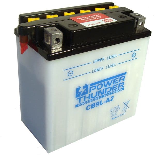 Batería Power Thunder CB9L-A2 con ácido - Tienda