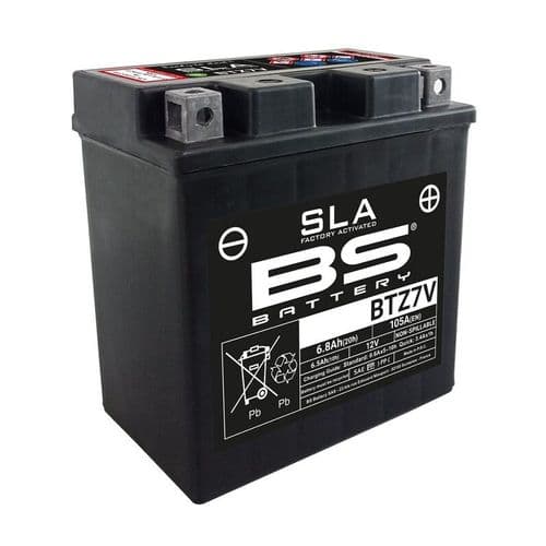 Batería YTZ7V 12V 6,8Ah Sin mantenimiento - Sellada SLA FA